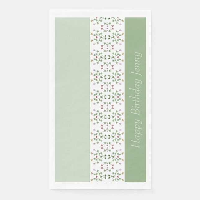 Fancy Vertical Designed Paper Guest Towels (Front)