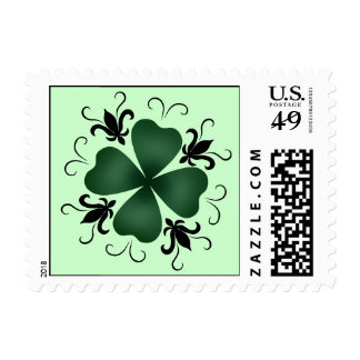 Fancy victoian shamrock St Patricks Day Postage