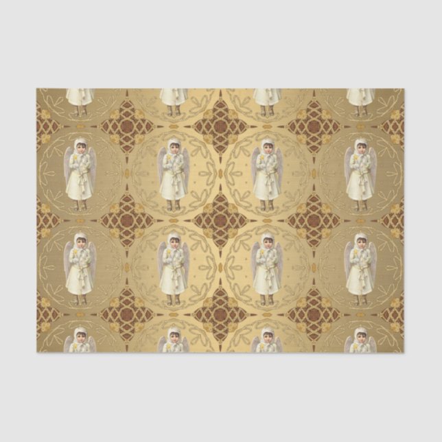 Fancy Victorian Angel Tissue Paper (Front)