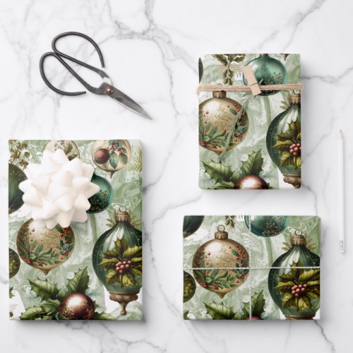 Fancy Victorian Ornaments II   Wrapping Paper Sheets