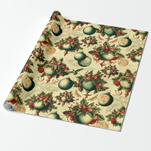 Fancy Victorian Ornaments Wrapping Paper