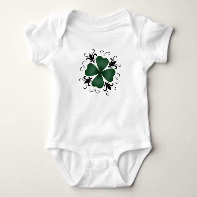 Fancy Victorian shamrock cute fashion style T-Shirt (Front)