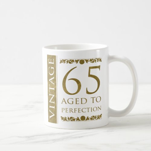 Fancy Vintage 65th Birthday Coffee Mug