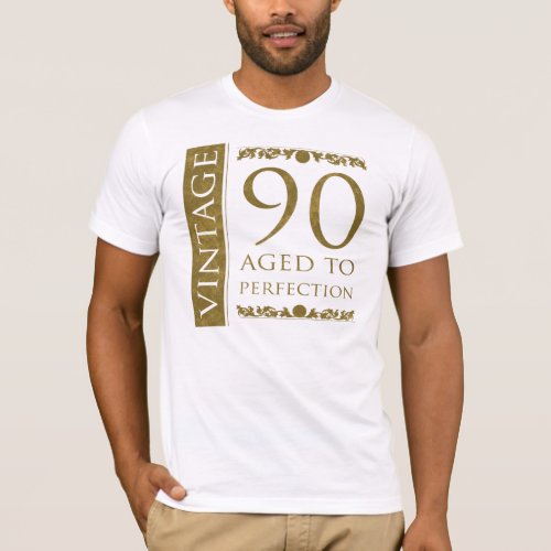 Fancy Vintage 90th Birthday T_Shirt