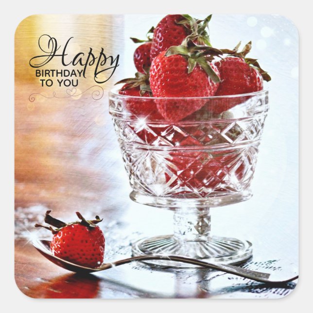 Fancy Vintage Birthday Stickers (envelope seals) (Front)