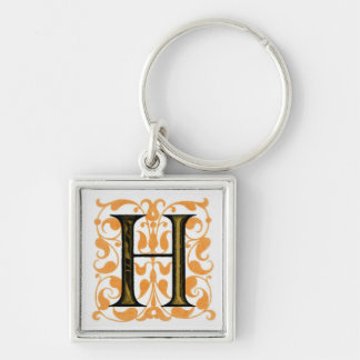 Fancy Vintage Monogram 'H' Keychain