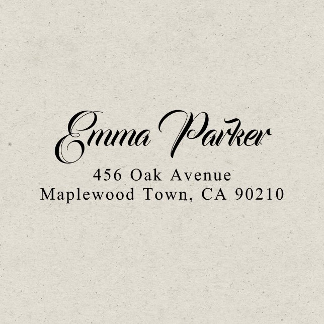 Fancy Vintage Script Calligraphy Simple Self-inking Stamp (Creator Uploaded)