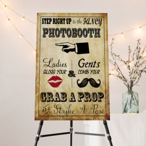 Fancy Vintage Wedding Photobooth Sign