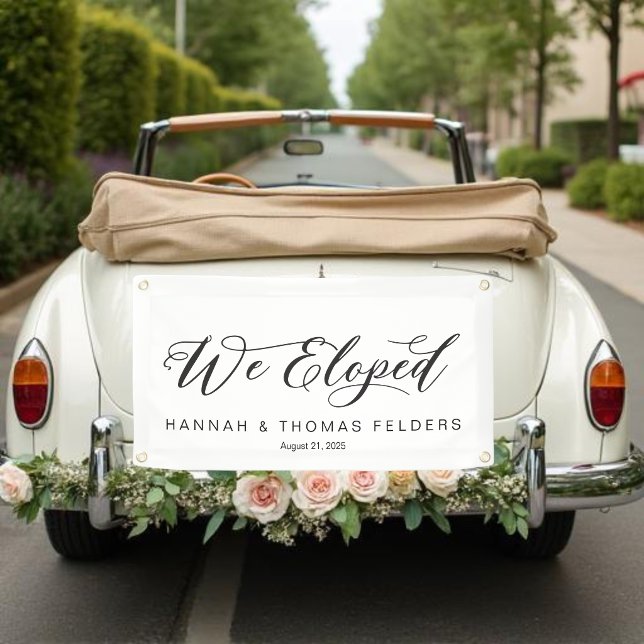 Fancy We Eloped Car Banner (Creator Uploaded)