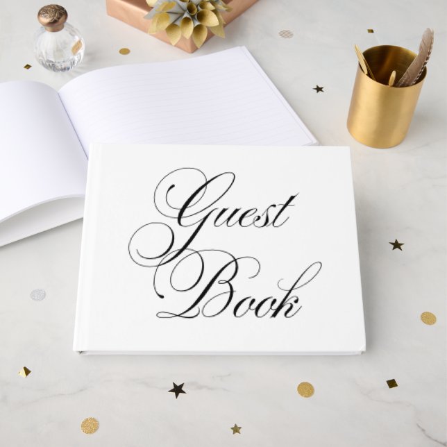 Fancy Wedding guestbook (Front Open)