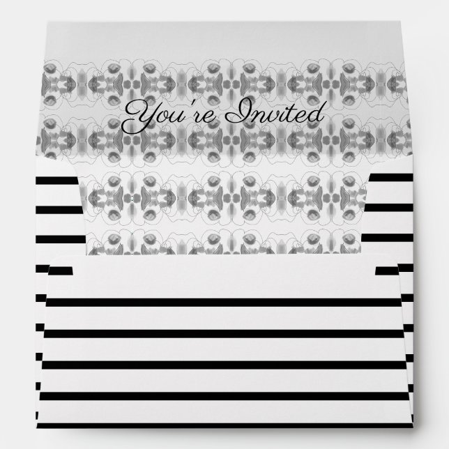 Fancy Wedding Invitation Envelope (Back (Bottom))