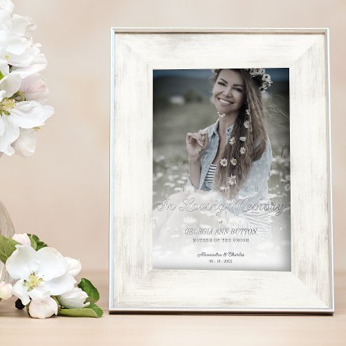 Fancy Wedding Loving Memory Reserved Seat  Foil Prints