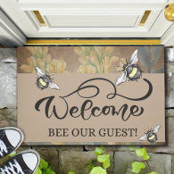 Fancy Welcoming Bee Our Guest Doormat