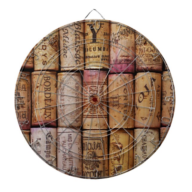 Fancy Wine Corks Dart Board (Front)