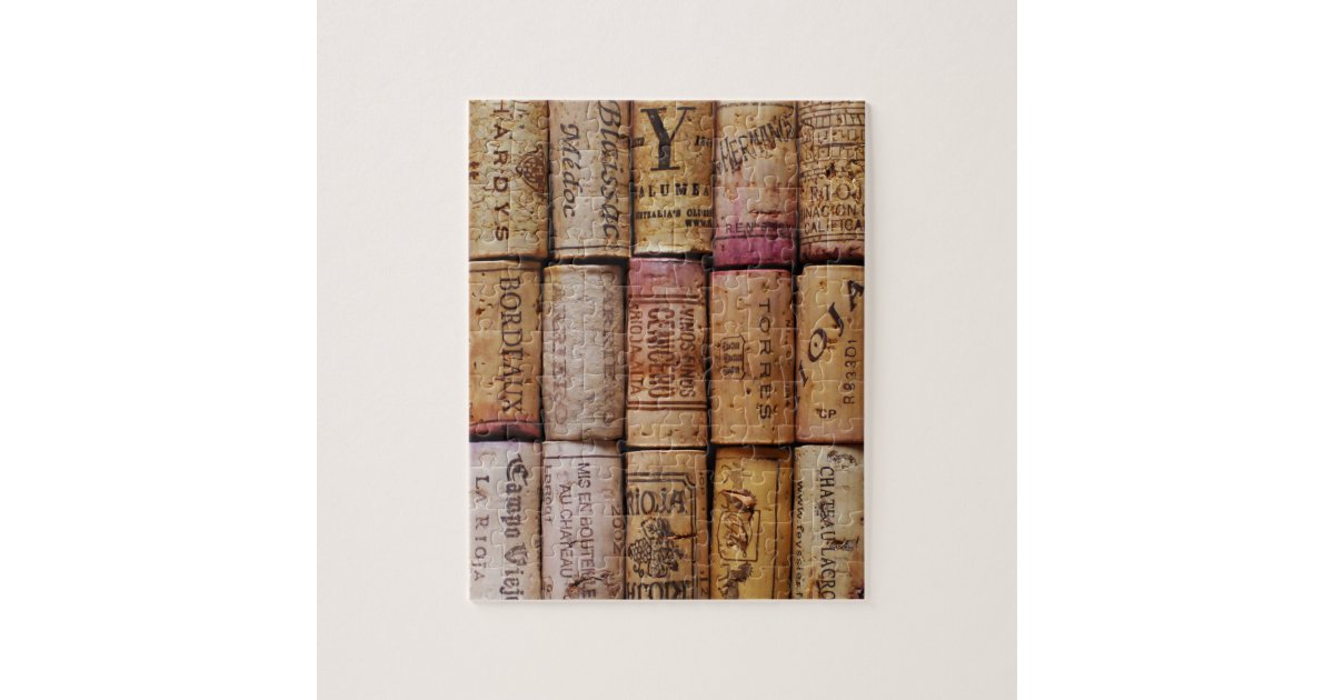 Fancy Wine Corks Jigsaw Puzzle Zazzle