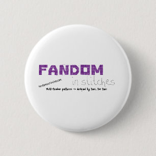Fandom In Stitches Button