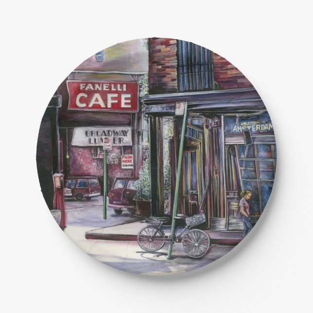 Fanelli Charm, New York City Paper Plates (Front)