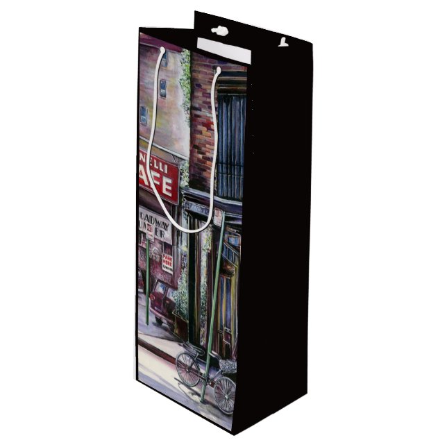 Fanelli Charm, New York City Wine Gift Bag (Front Angled)