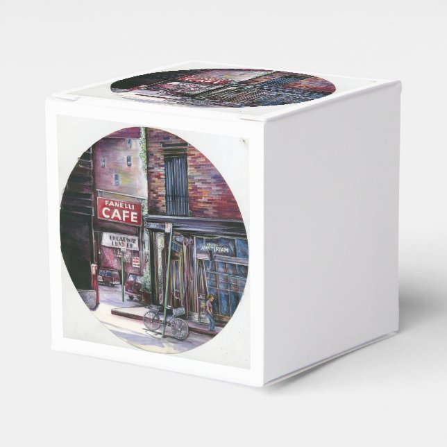Fanelli's Charm, New York City, Soho, New York Favor Boxes (Front Side)