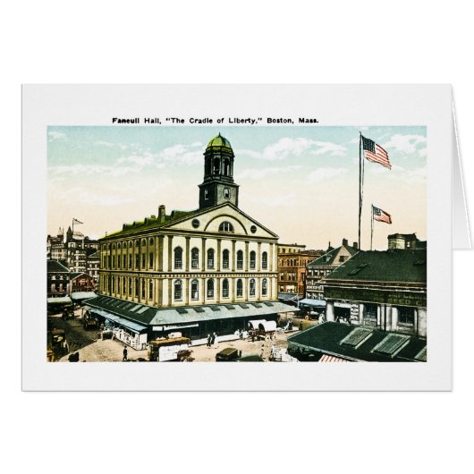 Faneuil Hall, Boston, Massachusetts Cards (Front Horizontal)