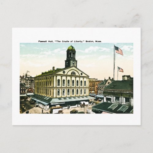Faneuil Hall Boston Massachusetts Postcard