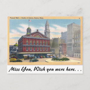 Faneuil Hall, Boston, Massachusetts Postcard