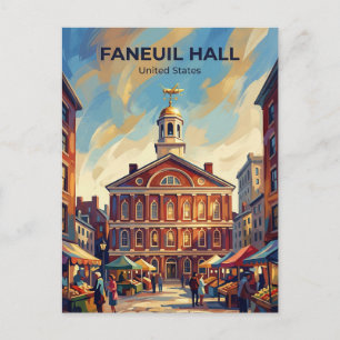 Faneuil Hall Massachusetts Postcard