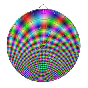 Fanfare in Neon Lights Dart Board
