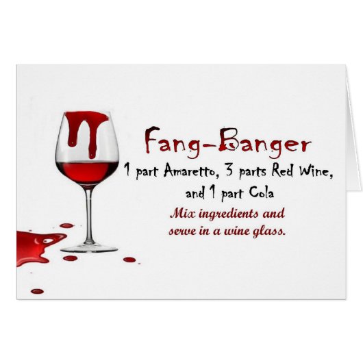Fang-Banger Drink Recipe Cards (Front Horizontal)
