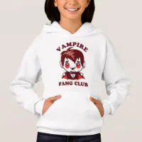 Fang Club | Funny Pun And Cute Vampire Hoodie | Zazzle