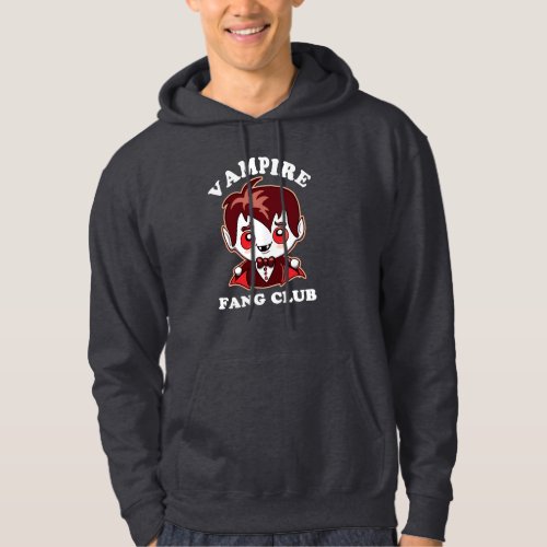 Fang Club  Funny Pun And Cute Vampire Hoodie