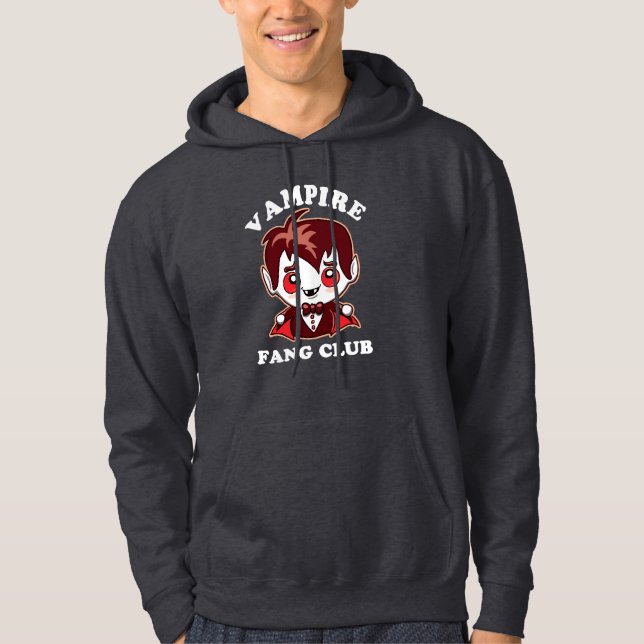 Fang Club | Funny Pun And Cute Vampire Hoodie (Front)