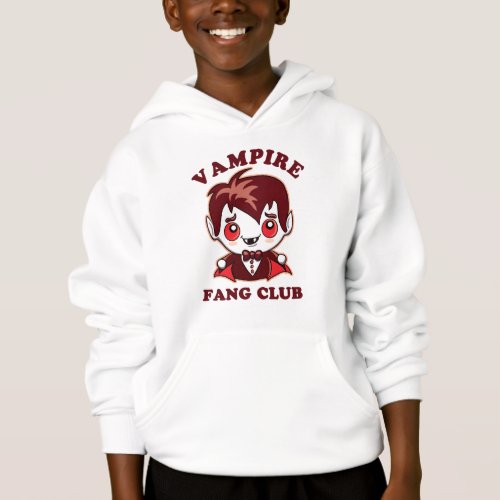 Fang Club  Funny Pun And Cute Vampire Hoodie