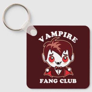 Fang Club Funny Pun And Cute Vampire Keychain