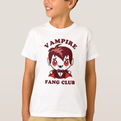 Fang Club  Funny Pun And Cute Vampire T_Shirt