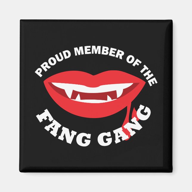 Fang Gang Square Magnet (Dark) (Front)