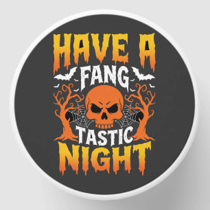 Fang-Tastic Night Halloween Skull and Bats Mini Candle Favors