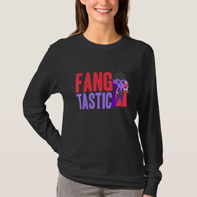 Fang Tatastic Vampire Tooth Tooth Fantastic Hallow T-Shirt (Front)
