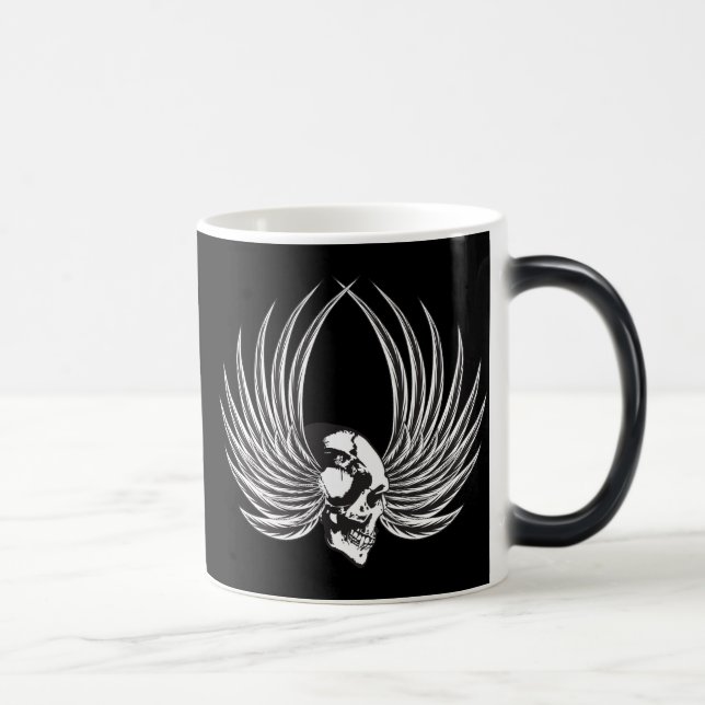 Fanged Skull with Wings Color Morph Mug (Right)