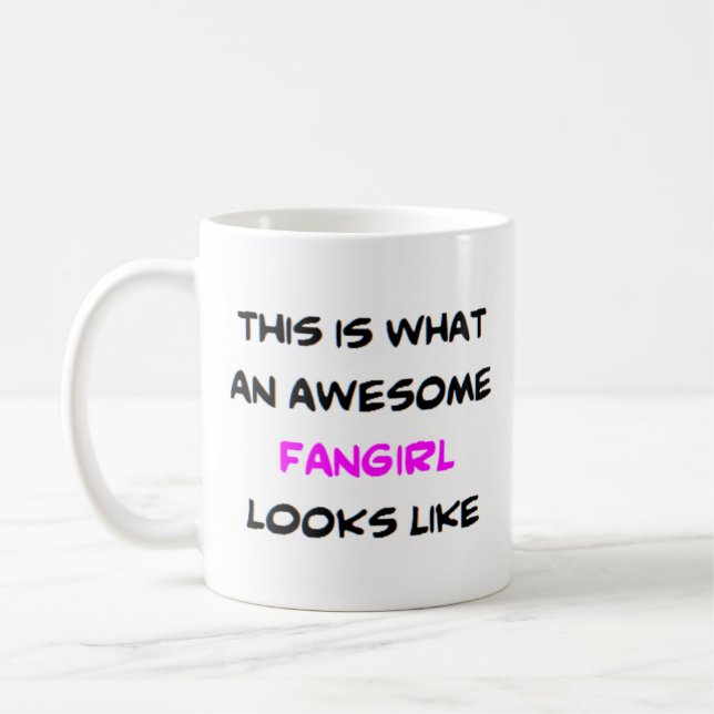 fangirl, awesome coffee mug (Left)