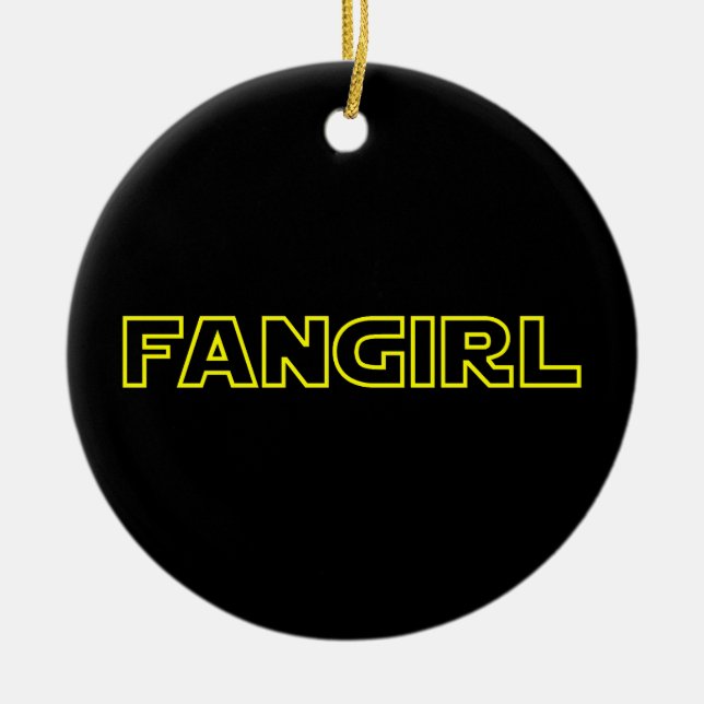 FANGIRL CERAMIC ORNAMENT (Front)