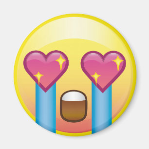 Fangirl Excited Crying Love Happy Emoji Magnet