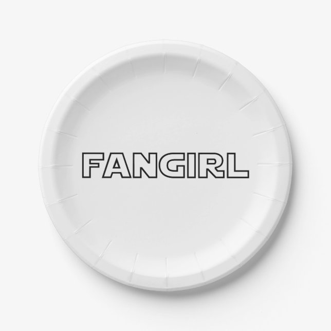 FANGIRL PAPER PLATES (Front)