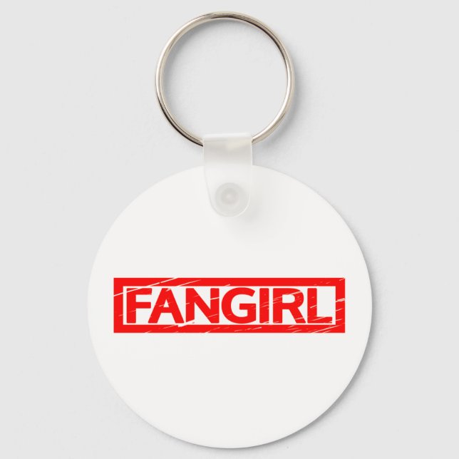 Fangirl Stamp Keychain (Front)