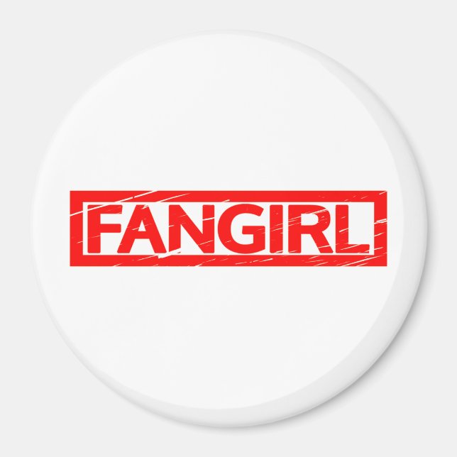 Fangirl Stamp Magnet (Front)