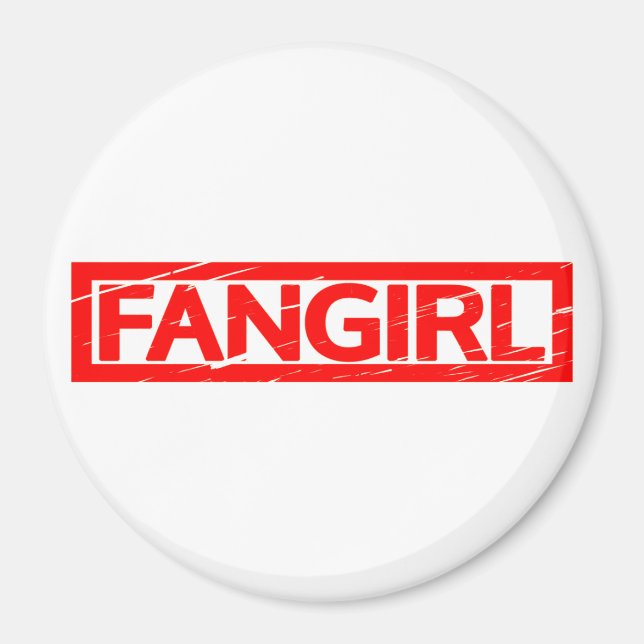 Fangirl Stamp Magnet (Front)