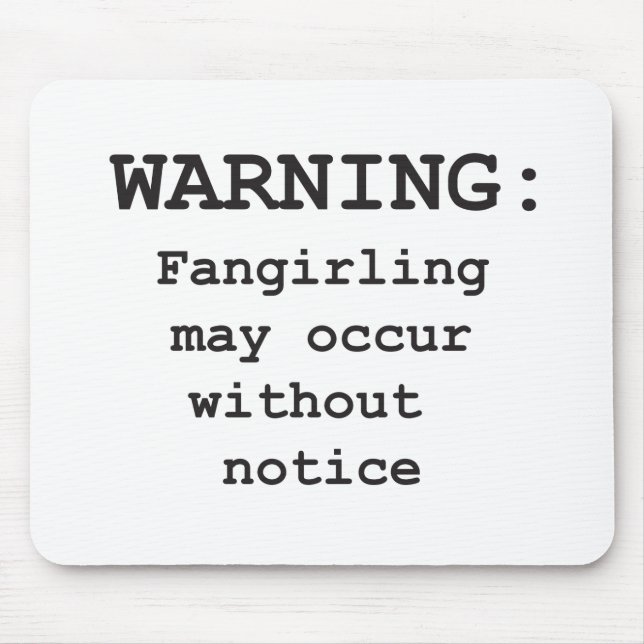 Fangirling Mouse Pad (Front)