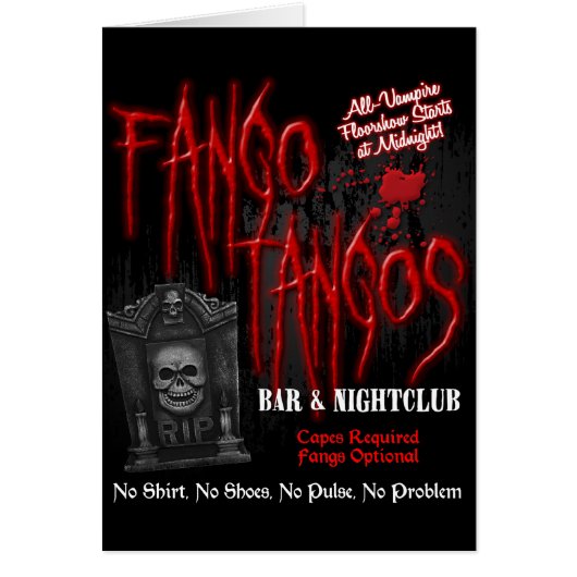 Fango Tangos Vampire Nightclub Cards (Front)