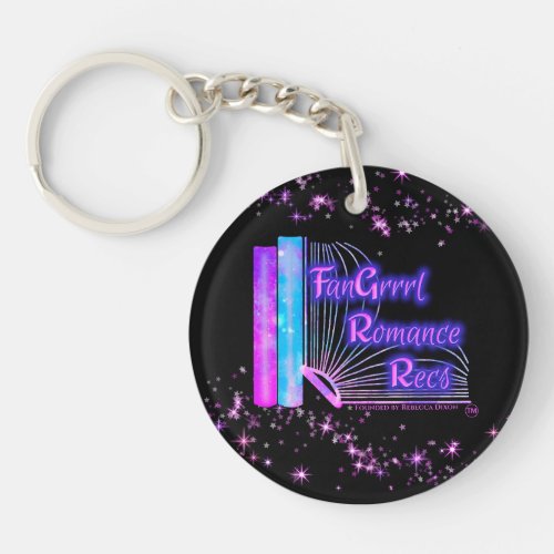 FanGrrrl Romance Recs Patch Logo Star Acrylic  Keychain