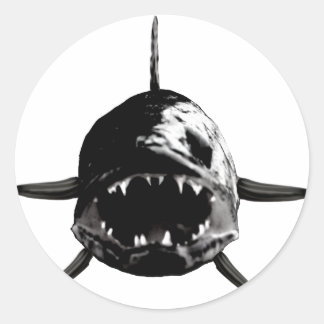 fangs classic round sticker